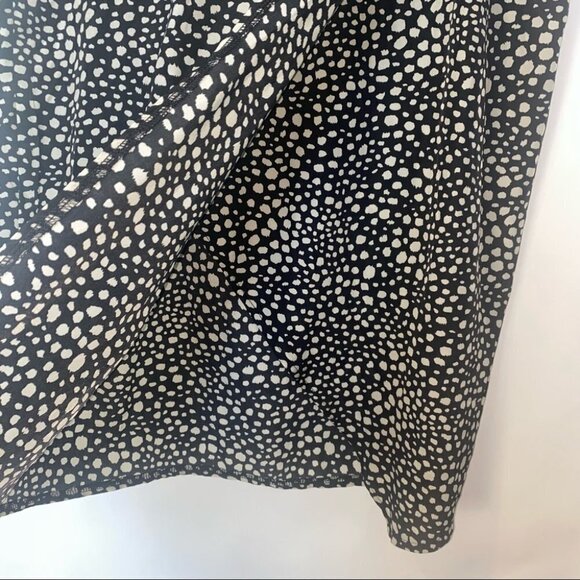 Black and White leopard print‎ front slit pencil skirt size 10 - Picture 4 of 11